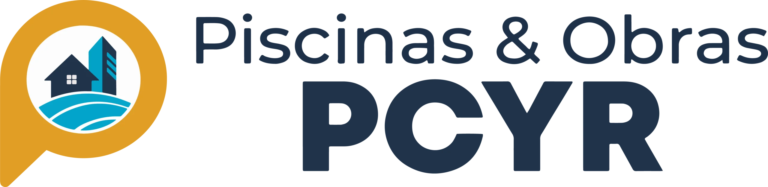 LOGOTIPOS PISCINAS Y OBRAS PCYR ANTIOQUIA
