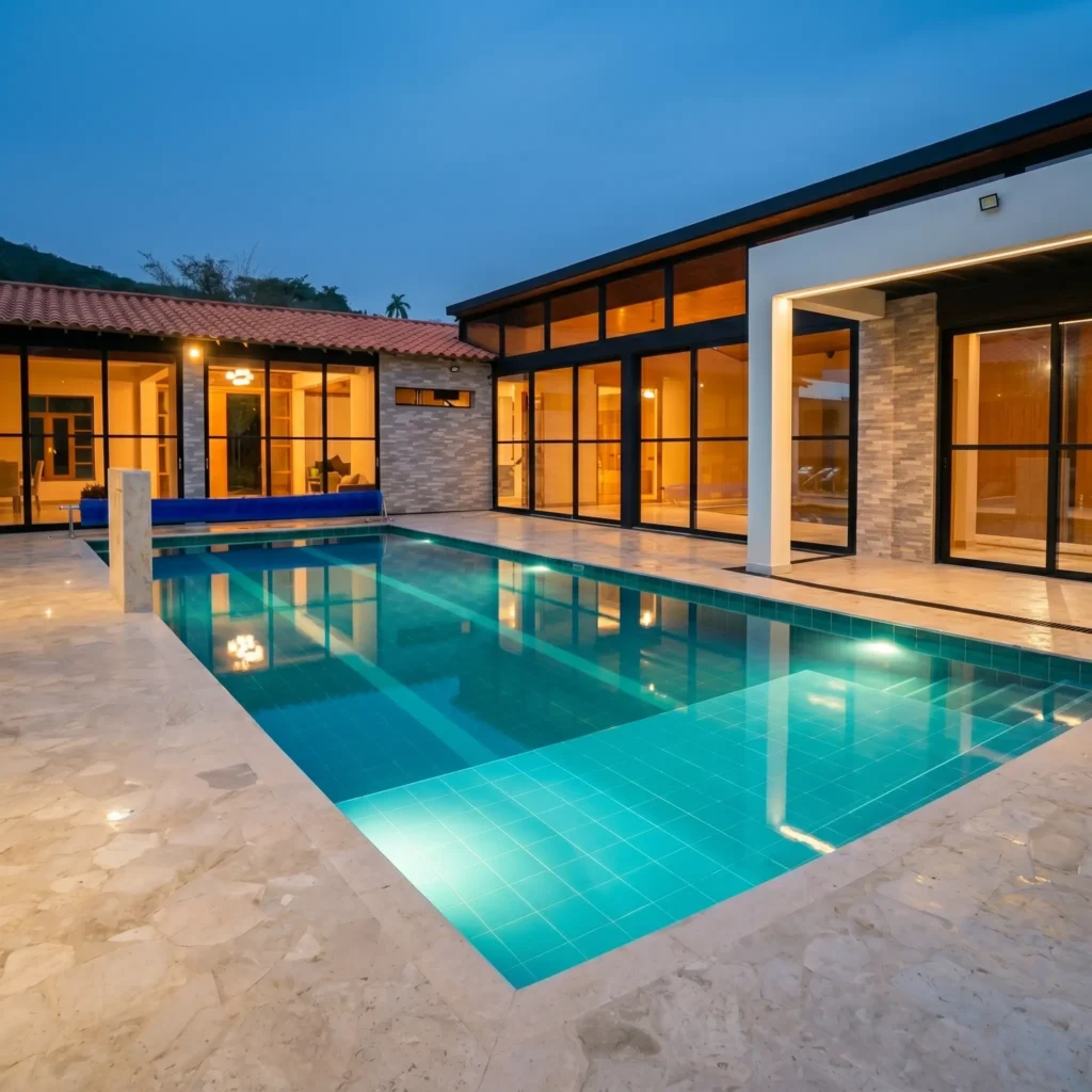 Piscina de lujo, Piscinas y Obras PCYR en Antioquia
