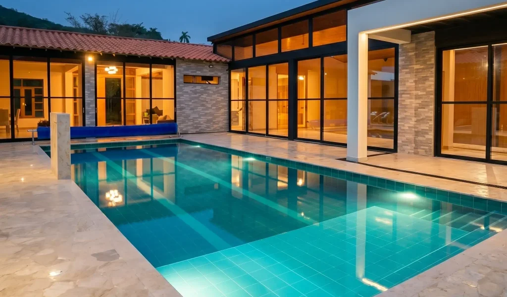 Piscina de lujo, Piscinas y Obras PCYR en Antioquia